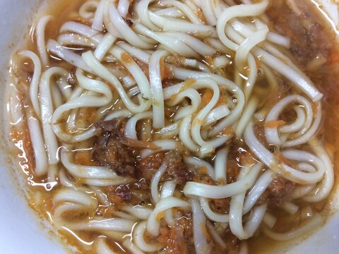 人参すりおろし温うどん